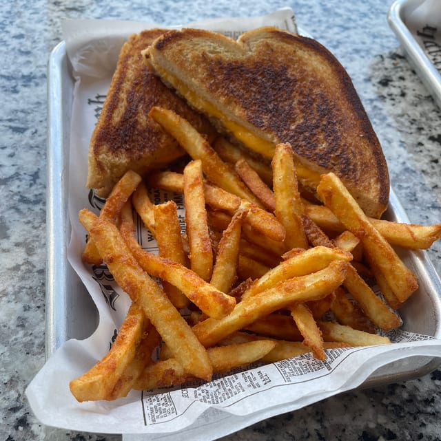 Grilled Cheese with Fries.