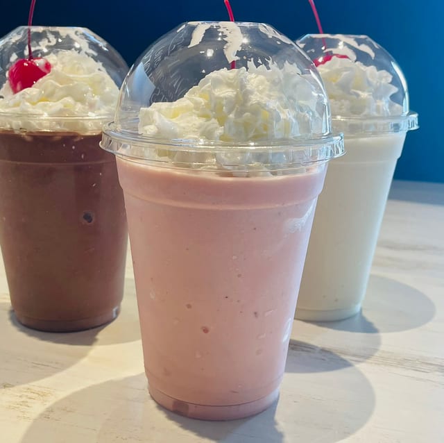 Large Strawberry Shake.