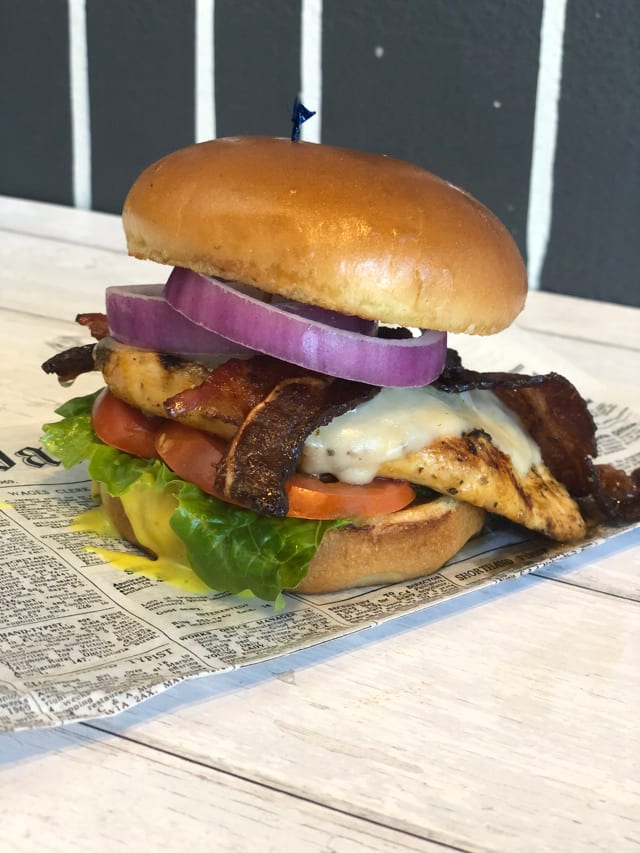 The Chicken Bacon Swiss.