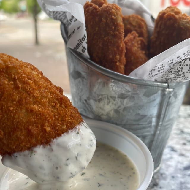 Jalapeno Poppers with Ranch.