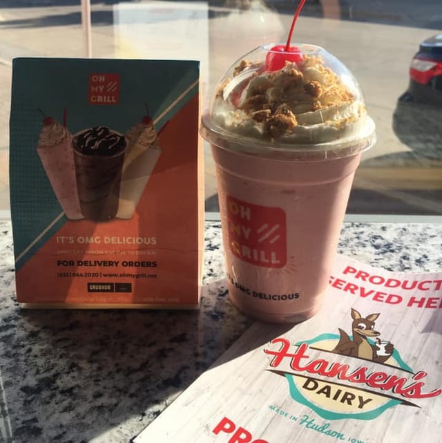 Large Strawberry Cheesecake Shake.