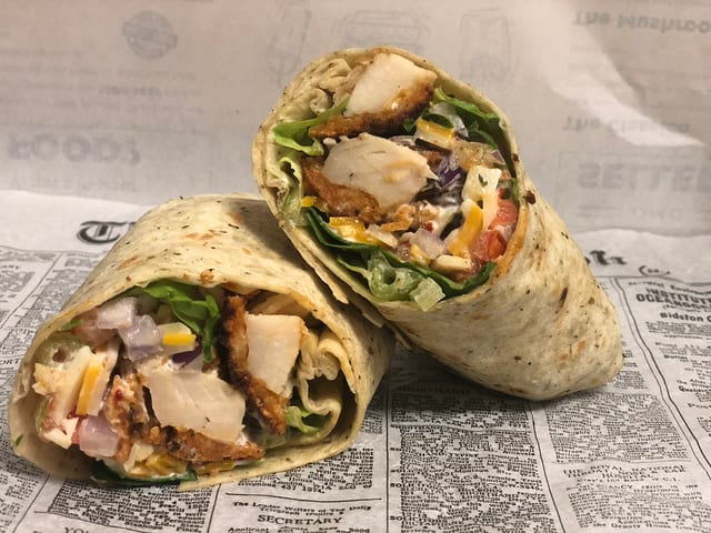 Spicy Colonel Wrap.