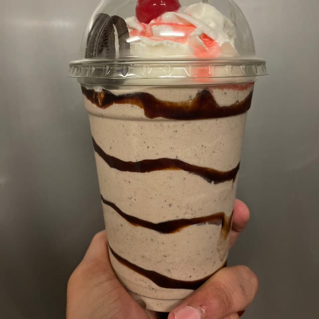 Large Oreo Shake.