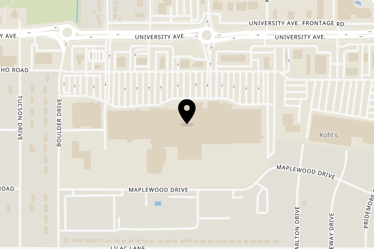 Map showing the location of Oh My Grill Burgers on 6301 University Ave Ste 1200 in Cedar Falls